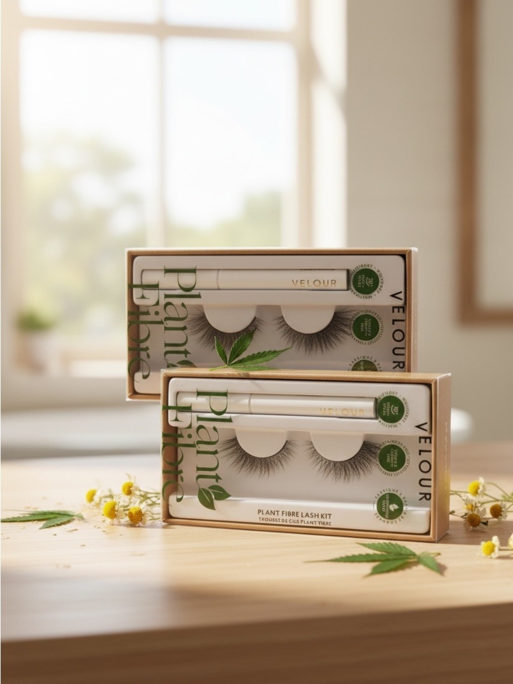Velour Plant Fibre False Lash Kit Set of 2 New Vegan